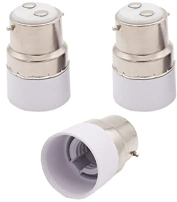 Bajonett B22 auf E14 Socket Halogen LED Glühbirne Adapter Buchse max voltage 250V 200W (3)