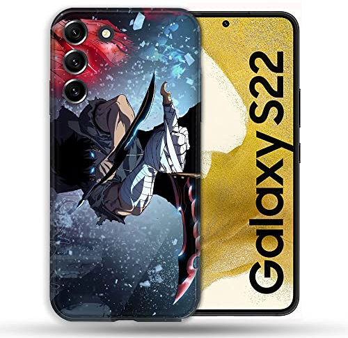 Cokitec Schutzhülle für Samsung Galaxy S22 Manga Solo Leveling Sung Epee Anime Design TPU Stoßdämpfend