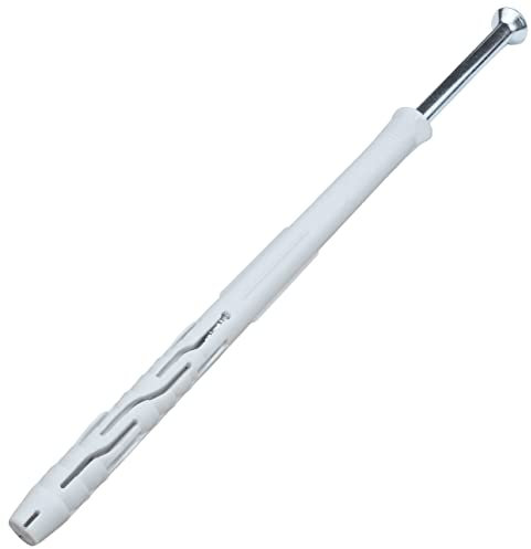 AERZETIX - C57476 - Set di 10 tasselli in plastica Ø10x160mm + 10 viti Ø7x165mm a testa fresata in acciaio - per costruzione lavori in muratura