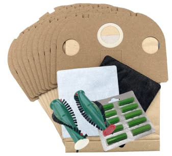 20 Staubsaugerbeutel geeignet Vorwerk Tiger VT 250 251 252 + 20 Duftstäbchen + Bürsten ET 340 EB 350 EB 351