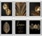 HoozGee Gold Leaf Art Prints Modern Black Gold Botanical Tropical Plant Leaves Art Wall Pictures Canvas Prints Gallery Wall Art Poster Wall Decor (11x14 UNFRAMED)
