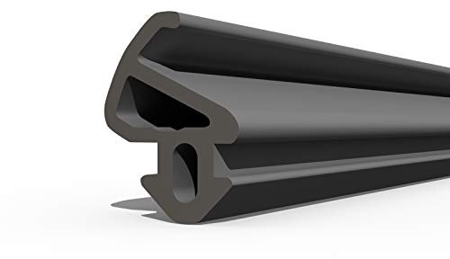 Seiletech.de Joint de fenêtre - S-900 - 1 m - Joint d'étanchéité en caoutchouc pour fenêtre en PVC - Noir - Joint profilé - Joint d'étanchéité en caoutchouc - Joints de fenêtre en plastique