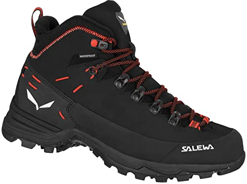 SALEWA ALP Mate Winter Mid WP W, Botas de Senderismo Mujer, Asphalt/Black, 40.5 EU