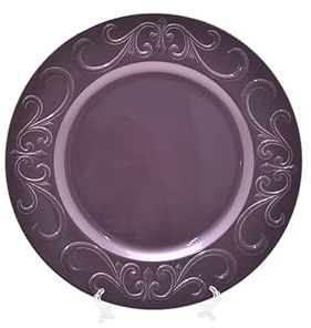 Nataluna 1 Sottopiatto Decorato Diametro 33 (Rosa Antico)