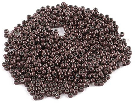 Nano rings Silicone Lined Nano Beads Micro Rings Beads Copper Nano Ring For Nano Tip Hair Extensions 3.0mm (500pcs, 5#)