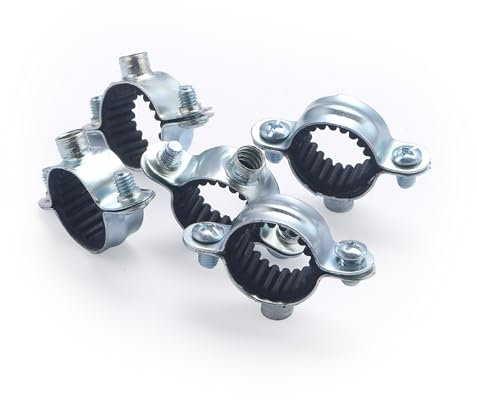 Abrazadera simple isofónica Ø18 | Pack de 5 unidades | Fijación segura y silenciosa para tubos de cobre | Reduce vibraciones y ruidos | Fácil de instalar | Resistente y duradera | QUICK PLOMBERIE