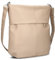 Zwei Damen Handtasche Mademoiselle.M M140 Umhängetasche 12 Liter klassische Crossbody Bag aus weichem Kunstleder, DIN-A4 passend, große Tasche für die Arbeit, Büro oder Uni (oat)