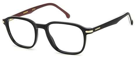 Carrera Brille mit Sehstärke für Herren optional mit Sonnenbrillentönung oder Blaulichtfilter, Rechteckig, gefertigt aus Acetat (inklusive Brillenetui)