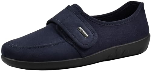 Rohde Damen Hausschuhe Slipper Klettverschluss trageangenehm Ballerup 2222