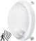 ANWIO 12W LED Wandleuchte Deckenlampe mit Bewegungsmelder, runde Deckenleuchte 4000K IP54 Wasserfest für Flur Balkon Treppe Veranda Garage Badezimmer, Weiß, 1er Pack