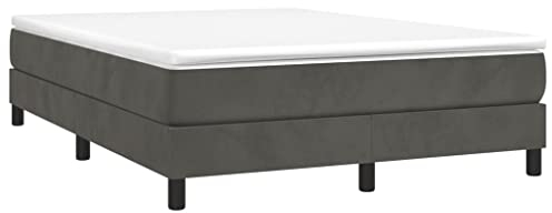 Tino Tech Boxspringbett Boxbetten Betten Bed Frame Bett Gestell Betten Boxspring Boxspringbett Dunkelgrau 140x200 cm Samt