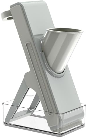 Eletronova Kitchen Safe Mandolin Vegetable Slicer, 4 in 1 Potato Slicer With Thickness Adjuster, Multi-Function Chopper