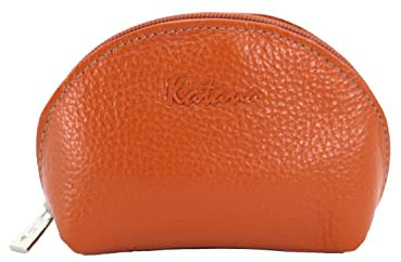 KTANA Petit Porte Monnaie Porte clé Femme Katana en Cuir réf 953007 (11 Coul.disp.) (Orange)