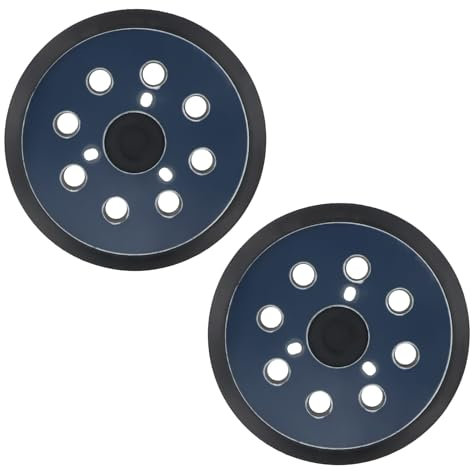 2 Pcs Replacement Sander Backing Pad 125mm, 5 Inch 8 Hole Orbital Sander Pads, Hook and Loop Replacement Sander Pads, Sander Base Compatible with makita bo5010, bo5030k, bo5031k, bo5041k