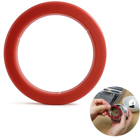 Neue O-Ring Siebträger Dichtung - Silikon Dichtungsring Kompatibel mit E61 Espressomaschine Kaffeemaschine Brühgruppe Brühkopfdichtung, ø 73 x 57 x 8,1mm Ersatz-Dichtung für E61 (Rot)