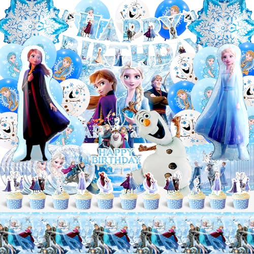 Decoration Reine Des Neiges Anniversaire, Toile De Fond Reine Des Neiges, Ballon Helium Reine Des Neiges, Froze Decoration Gateau, Assiettes Froze, Ballon Helium Elsa, Nappe Vaisselle Reine Des Neiges
