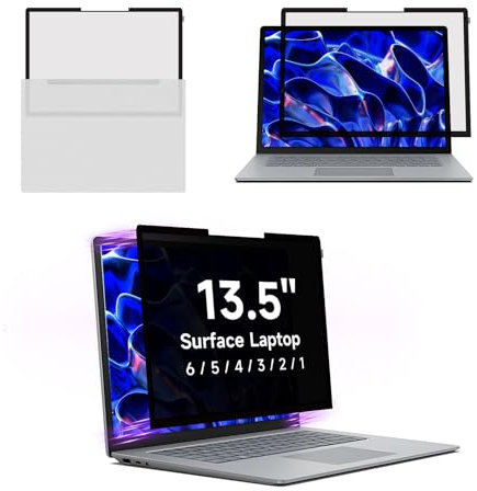BROPGOD Laptop Privacy Screen Surface Laptop 5/4/3/2/1-13.5 Inch, Removable Computer Screen Anti-Spy Anti Glare Filter Shield for Microsoft Surface Laptop 13.5in