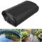 Dtyubfg LLDPE Teichfolie, 4 x4m, schwarz Teichfolie, 15x20FT Fischteichfolie, für Wasserfall, Teich Gartenbrunnen, Springbrunnen und Fischteiche, Flexibler, einfacher Betrieb