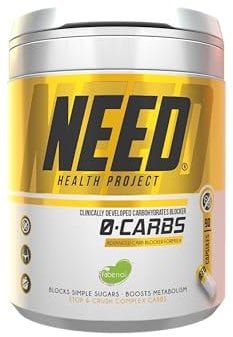 Need - Bloqueador de carbohidratos, Favorece la pérdida de grasa, Evita que los carbohidratos se conviertan en azúcar, Perfecto para comidas trampa, Ayuda a reducir el colesterol, 90 cápsulas