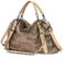 NICOLE & DORIS Große Handtasche Damen Kunstfell Tasche Plüsch Tragetasche Flauschige Schultertasche Shopper Pelz Handtasche Tote Bag Umhängetasche für Einkaufen Reisen, Arbeit Braun