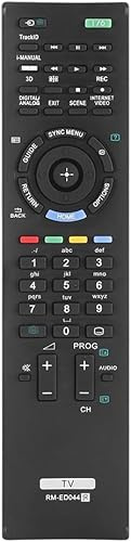Ersatz Fernbedienung für TV RM-ED044, Universal Fernbedienung Fernseher, Keine Programmierung 8m Reichweite, Fernbedienung RM-ED044 für Digital TV (Fernbedienung Ersatz)