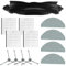 FUANA Kits de accesorios de repuesto para aspiradora Hoover Hg4 Hydro Pro/para Hoover Hg4 Hydro Vacuum Parts con 4 filtros, 4 paños de fregona, 4 cepillos laterales, 1 cepillo principal
