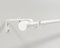 Deco-Raum Gardinenstange ausziehbar Weiß Matt 160-300 cm, Ø 16/19 mm Vorhangstangenset mit verstellbaren Träger Vorhangstange Fenster Wand