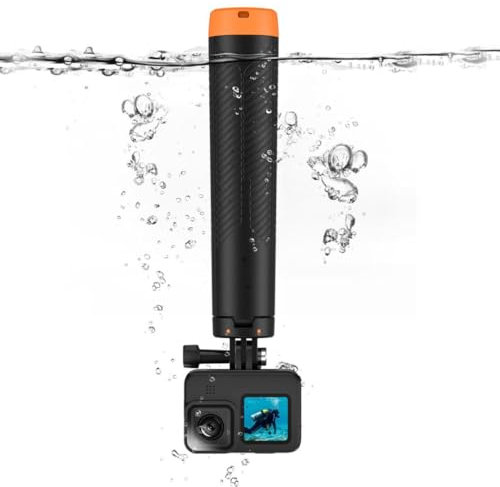 KEAGAN 4 in 1 Selfie Stick Floating Hand Grip Tripod Waterproof Extendable Selfie Monopod for GoPro Hero DJI OSMO Insta360 and Most Action Camera