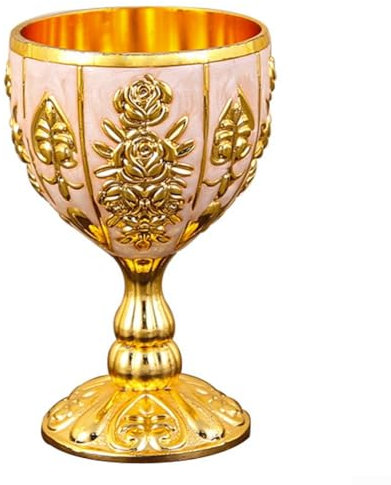 SPORTARC Elegante taza de metal vintage de 30 ml para whisky y champán, estilo retro (C)