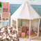KiddyMoon Spielzelt Kinderzelt Mit 100 Bälle Faltbare Für Kinder Pavillon Förmiges Kinderhaus Leicht Zu Montieren Zum Spielen Für Drinnen Und Draußen