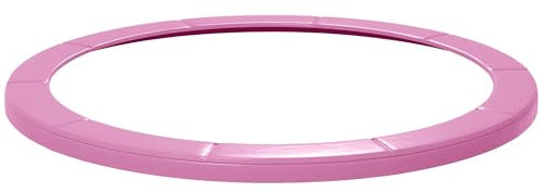 SPORTNOW 8FT Trampoline Spring Cover, Plastic Trampoline Pad Replacement with Elastic Cord, Waterproof, UV Resistant and Tear-Resistant, Pink