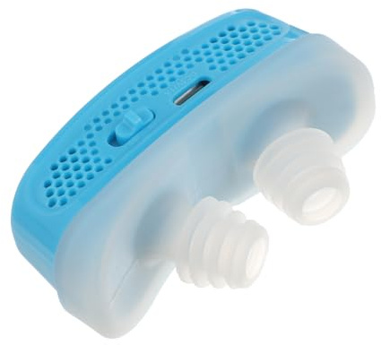 IWOWHERO Dispositivo Elettrico Per Russare Smettere Di Russare Dispositivo Aiuto Per Dormire Automatico Tappo Nasale Spina Della Soluzione Russante Clip Del Naso Sky-blue Addominali