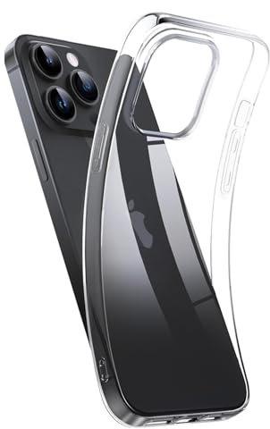 ANEWSIR für iPhone 13 Pro Max Hülle Klar, Nicht Vergilbende Stoßfest Stoßfänger Handyhülle, Anti-Kratzer Transparent Hülle für iPhone 13 Pro Max Case 6,7 Zol.