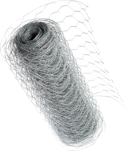 Actiaspet - Chicken Wire Mesh Fencing, 50mm Hole, 900mm x 25m, Galvanised