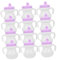 Garneck 12 Stück Babyflaschen Für Babys Mädchen Babypuppen Simulationsflasche Spielzeugpuppe Milchflaschen Babyparty Puppen Milchflasche