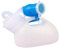 Ｚｉａｌｏｆｉ Recipiente para orina masculina con tapa y manguera para el paciente, Blanco, con Manguera de 2 M