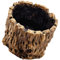 Fioriera artificiale in legno galleggiante in cemento 22 cm/17 cm, vaso di piante grasse per decorazione all'aperto