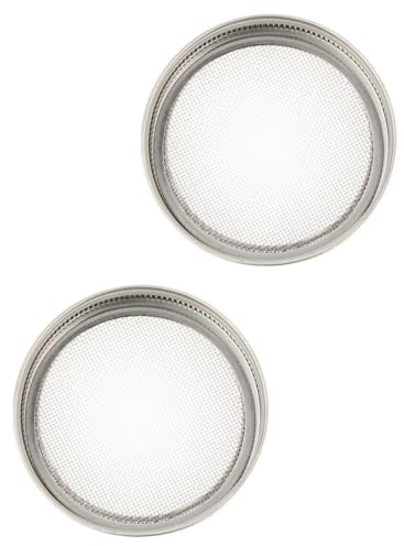 2 Stück Keimglas Siebdeckel für Einmachgläser 86mm Edelstahl