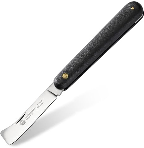 PUMA – Okuliermesser - Spezialmesser für Veredelungsarbeiten - 62mm Klinge aus rostfreiem Stahl - 58 HRC - mit Rindenlöser - Gefertigt in Solingen (Art.Nr.: 238031)