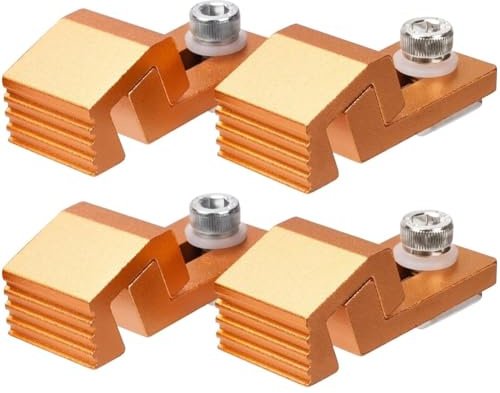 TOBEOME for Secure CNC Machining- Router Side Pressure Plate Clamps(4PCS) for 3018 CNC Machines, T-Track& Worktables