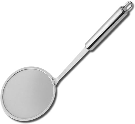 LinCoo Strainer Spoon, Oil Skimmer, Fryer Skimmer, Suitable for Skimming Cooking and Frying Oils and Foams