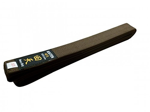 Kaiten Karategürtel Gürtel Budogürtel Baumwolle (braun) (250)