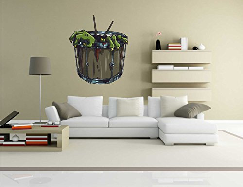 Wandtattoo Misc2-Music5 - Coole Musikinstrumente - Wandaufkleber 58 x 69 cm