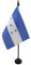 AZ FLAG - Drapeau De Table Honduras - 15x10 cm - Mini Drapeau Hondurien De Bureau 100% Polyester Avec Hampe De 25cm Et Socle En Plastique Noir
