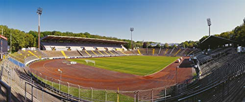 Saarbrücken Stadion Panorama – Poster 120 x 50 cm – hochwertiger FineArtPrint