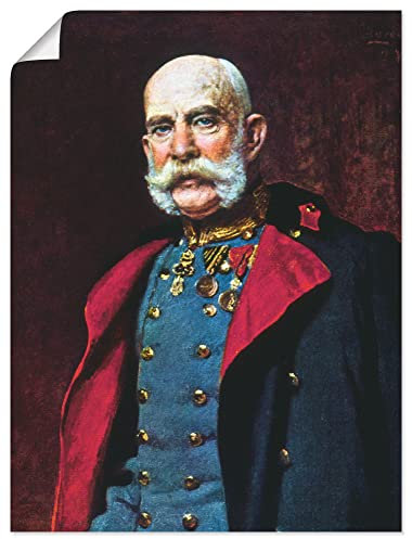 ARTLAND Wanddeko Poster & Kunstdrucke Wandposter 45x60 cm Österreich Uniform Portrait König Kaiser Franz Joseph I 1902 Klassische Moderne Leopold Horowitz S8QB