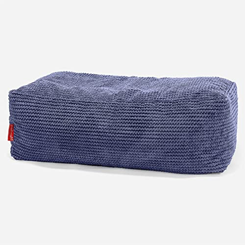 Lounge Pug, Groß Fußhocker Pouf, Pom-Pom Lila