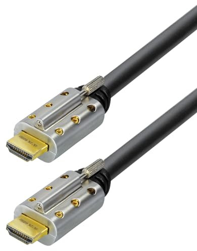 Transmedia C505-10L Aktives 4k / UHD HDMI 2.0 Kabel Länge 10m, 4k bei 60Hz Schwarz
