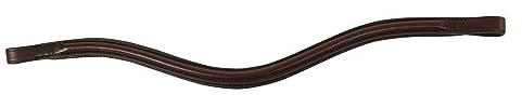 Collegiate Curved Raised Browband IV, Brown, Full