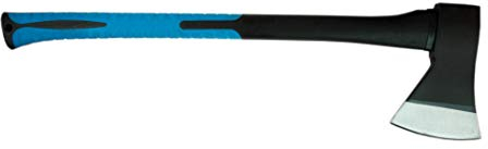 POKM Toolsmarket GmbH Profi Axt Beil 1250 g Spaltaxt mit Fiberglas Stiel 70 cm Holzaxt Forstaxt Spaltbeil G223